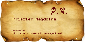 Pfiszter Magdolna névjegykártya